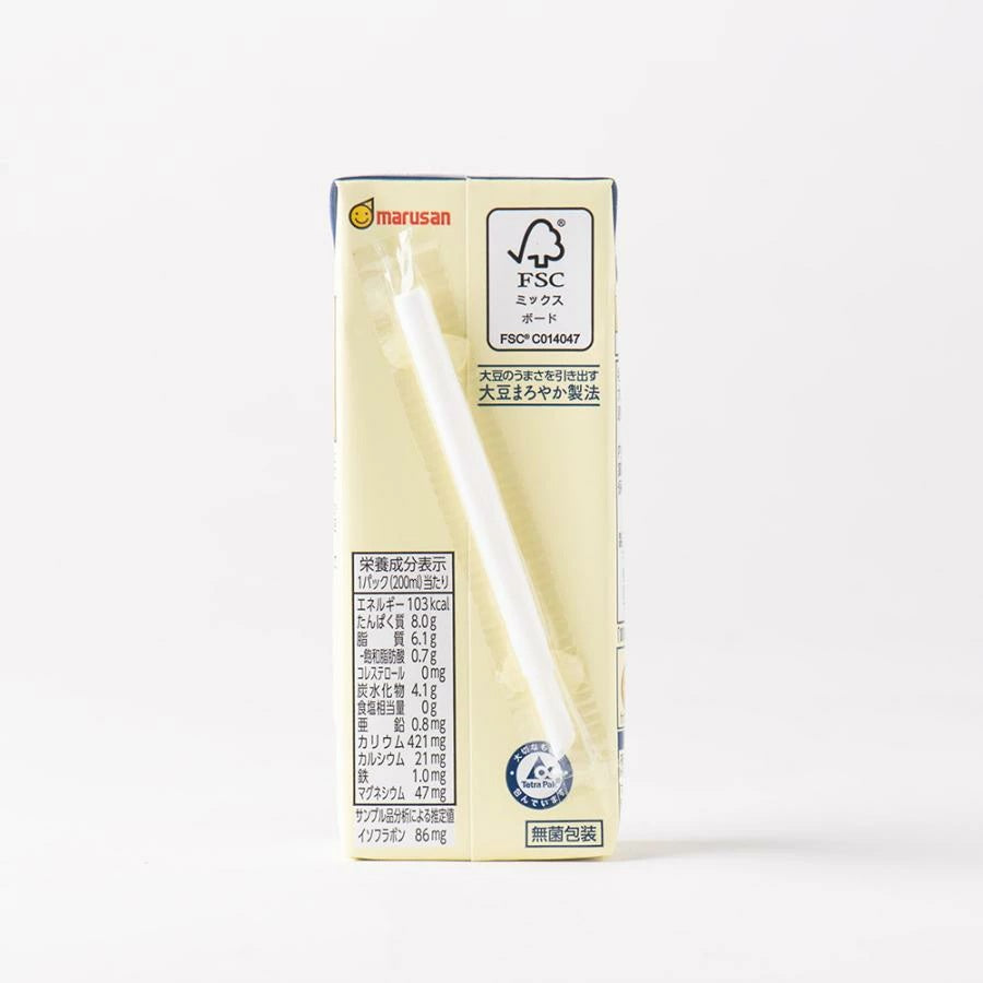 マルサン 有機豆乳無調整 200ml 紙パック 24本 1ケース