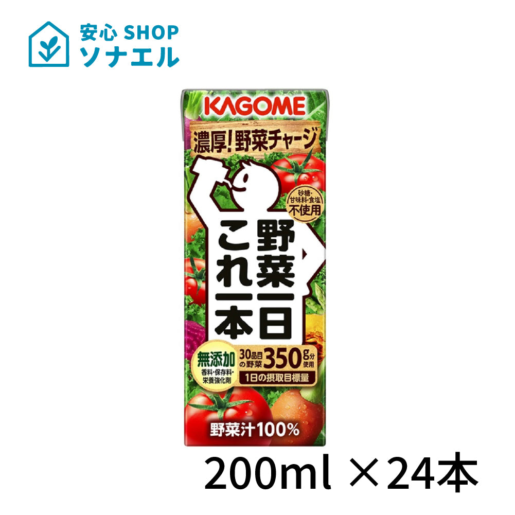 カゴメ 野菜一日これ一本200ml×24本  1ケース 30品目の野菜350ｇ分を使用