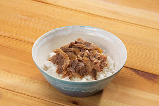 7年保存　レトルトおかず 牛丼の素 140g　そのまま食べられる  耐温度域（-20℃～80℃）車内保存にも適す