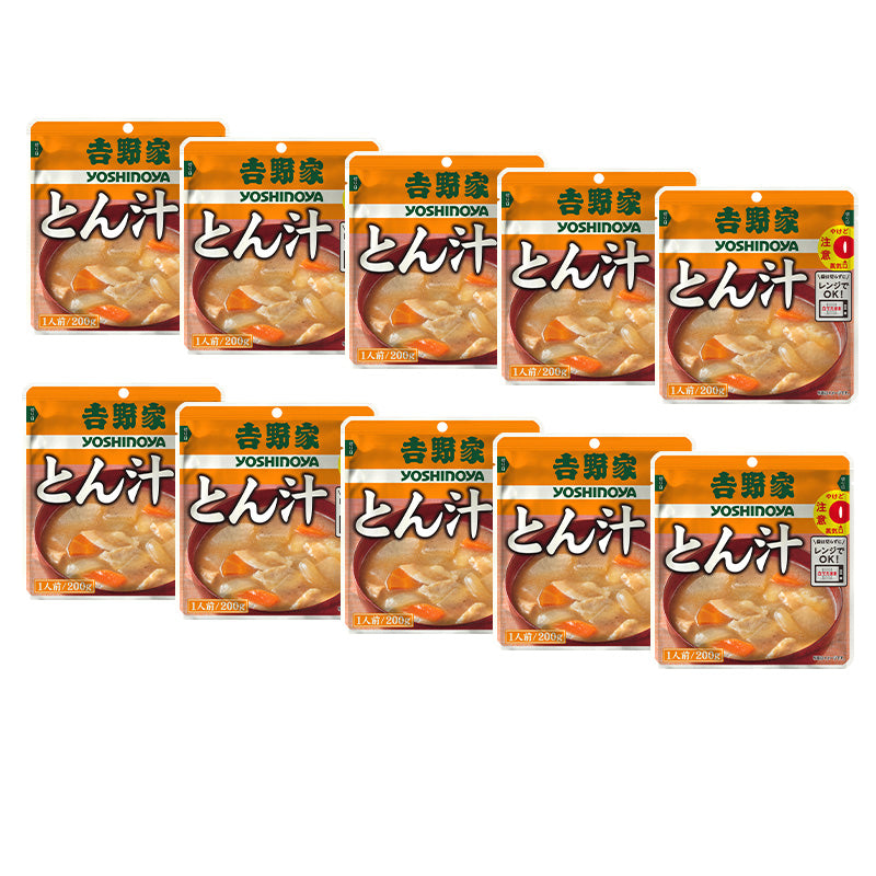 𠮷野家 レトルト とん汁 豚汁　200g×10袋