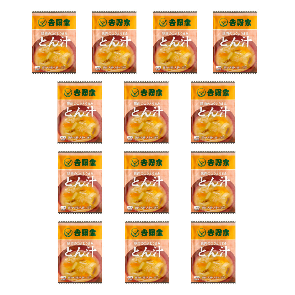 𠮷野家フリーズドライ　トン汁×13袋