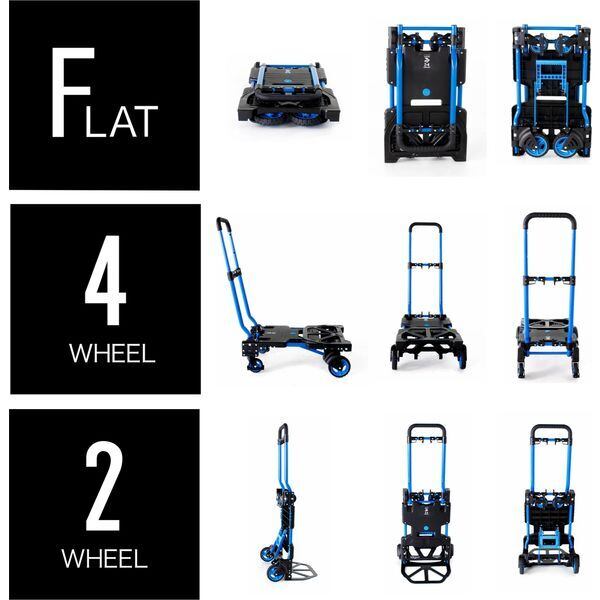 フラットカート　ツーバイフォー  2輪・4輪・フラットに形状変化 FLAT CART 2×4 台車 荷物運び 手押し台車アウトドア